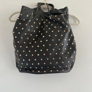 Deux Lux Etoile Vegan Leather and Gold Studded Backpack